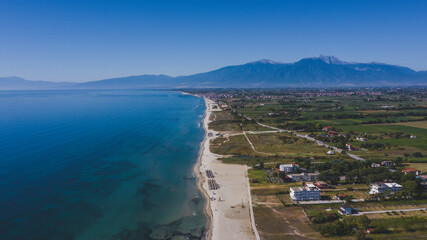 Poster - Drone photo of Korinos beach