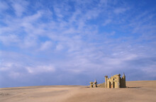Castle In The Sand On The Outer Banks Of North Carolina.