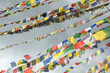 © Cavan Images - Low angle view of prayer flags at Swayambhunath temple, Kathmandu, Nepal