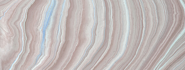 Wall Mural - abstract fluid art background light brown and white colors. liquid marble.