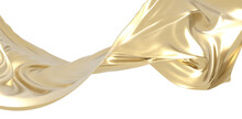 Gold Cloth Texture. 3D Rendering. - Png Transparent