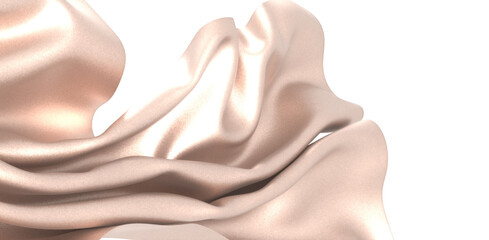 Wall Mural - 3D render of Gold Cloth abstract background