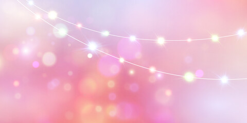 Poster - Elegant Valentine's Day background with light effects and gradient.Vector.For web design and illustrations.