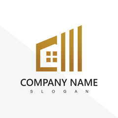 Wall Mural - House Logo For Real Estate Agency, Realtor or Property Management Company