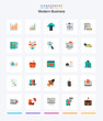 © Muhammad - Creative Modern Business 25 Flat icon pack  Such As flow. business. business. clipboard. mobile