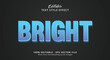 © Creative Division - Editable text effect, Bright blue text on layered style effect