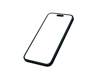 Aufkleber - Smartphone frame less blank screen. Mockup generic device.