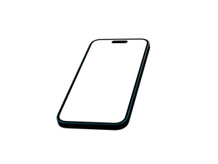 Poster - Smartphone frame less blank screen. Mockup generic device.