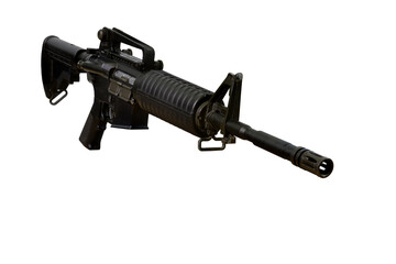 Wall Mural - colt m4 gun isolated on white