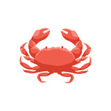 Fototapeta Do pokoju - Cartoon crab illustration vector design