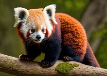 Red Panda In Tree