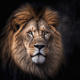 Fototapeta Koty - Lion Portrait
