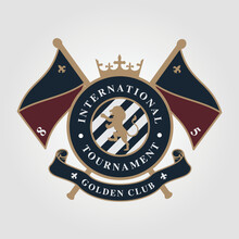 Lion Logo, Shield Whit Flags, Tournament