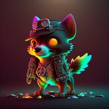 Pirate Wolf - Digital Art