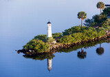 Fototapeta Do pokoju - Tampa City Lighthouse At Dawn