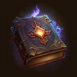 Magical tome, videogame item icon