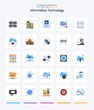 © Muhammad - Creative Information Technology 25 Flat icon pack  Such As server. rack. data. computer. share