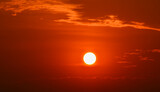Fototapeta Zachód słońca - sunset in the sky