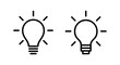 © OLIVEIA - Lamp icon vector illustration. Light bulb sign and symbol. idea symbol.