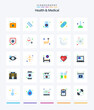 © Muhammad - Creative Health And Medical 25 Flat icon pack  Such As medical insurance. test. capsule. science. flask