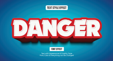 Wall Mural - red alert, editable text style effect