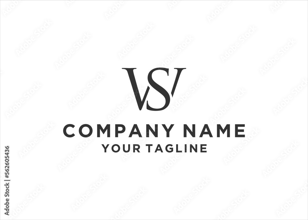 Ws Font initial Letter WS Logo Design Vector Stock Vector | Adobe Stock