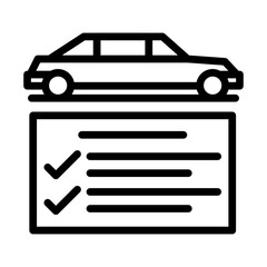 Poster - Car Check Icon