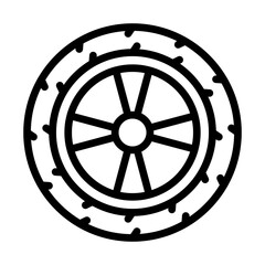 Wall Mural - Wheel Icon