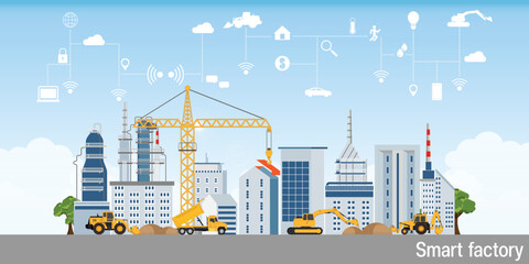 Smart industry factory.