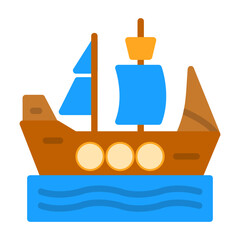 Wall Mural - Ship Icon