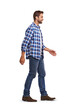 © peopleimages.com - Studio shot of a man walking Isolated on a PNG background.