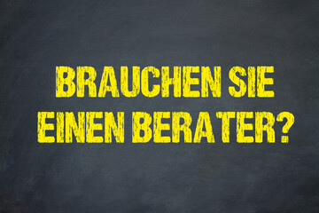 Sticker - Brauchen Sie einen Berater?