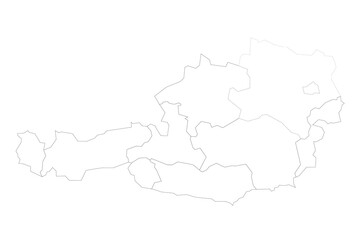  Austria political map of administrative divisions