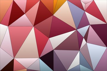 Wall Mural - colorful triangles pattern with a rough texture background. background texture wall and have copy sp
