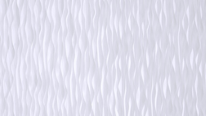 Wall Mural - White wave background. white background. Organic white texture. 3d rendering