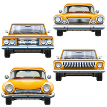Vector Yellow Cars
