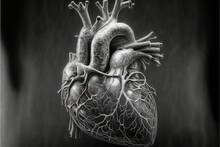 Lifelike Graphite Drawing Of The Heart