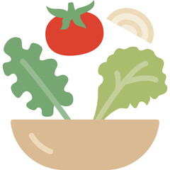 Poster - salad flat icon