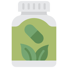 Sticker - supplement flat icon