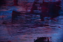 Abstraktes Gemälde Mit Acrylfarben Gemalt, Hintergrund Bild In Blau Rose, Lila