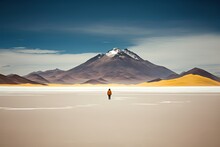 Beautiful Landscape Of Wild Wide Nature Landscape, Inspired From Salar De Uyuni, Bolivia