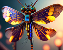 Colorful Metal Butterfly