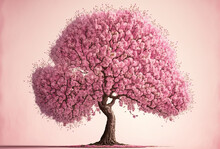 Spring Time Cherry Blossom Sakura Tree. Generative Ai