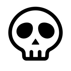 Wall Mural - Skull danger silhouette icon. Poison sign. Vector.