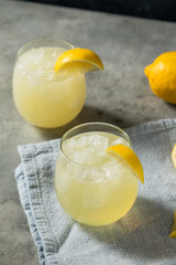 Wall Mural - Cold Refreshing Lemon Sparkling Italian Soda