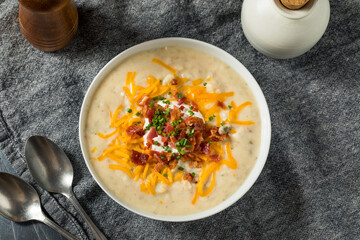 Canvas Print - Savory Homemade Baked Potato Soup