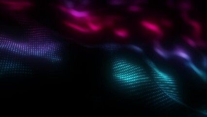 Wall Mural - Elegant gentle bokeh form multi-colored particles in defocus.