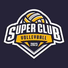 Wall Mural - Volleyball logo, emblem collections, designs templates. Set of Volleyball logos
