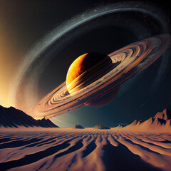 Wall Mural - Deep Space journey - By Generative AI	