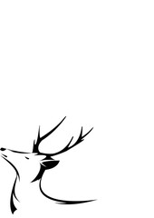 Wall Mural - deer logo design